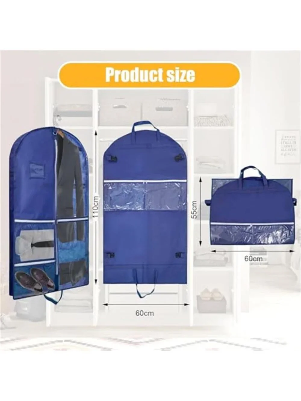 Garment Bag Dance Costume Travel Bag Clear Hanging Dress Storage Kids Girls